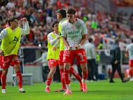 Tomas Badaloni celebrates his goal 3-0 of Necaxa during the 12th round match between Necaxa and Tijuana as part of the Liga BBVA MX Varonil, Torneo Clausura 2026 at Victoria Stadium, on March 20, 2026 in Aguascalientes, Mexico.
