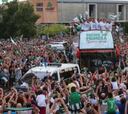 Córdoba celebra con sus héroes el regreso a Primera División