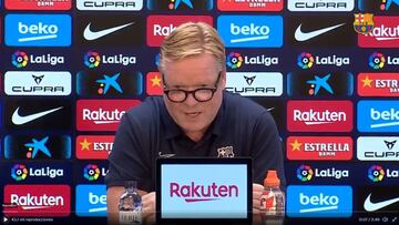 ¡Koeman lee un comunicado y se va de la rueda de prensa!