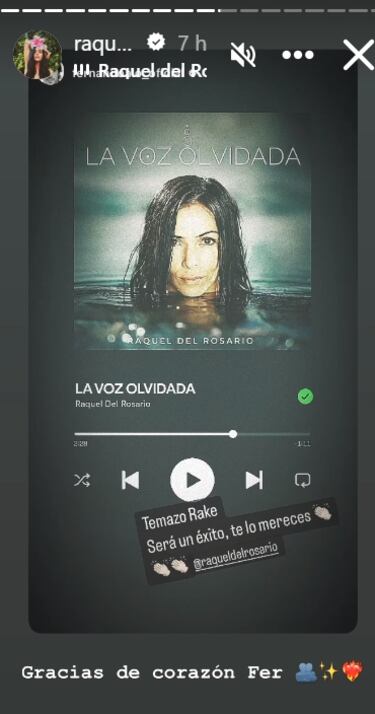 Fernando Alonso, el primer fan de la nueva canción de Raquel del Rosario