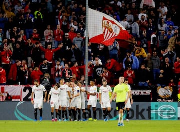 El origen del apodo 'hispalense' se encuentra en la ciudad de Sevilla, que antiguamente se llamaba Híspalis. Es por ello que a todo lo relativo a Sevilla se le puede llamar "hispalense". Por su parte, el origen de "palangana" se encuentra en la similitud de colores entre la histórica camiseta blanca con detalles rojos de la equipación sevillista y la tradicional palangana de cerámica blanca, utensilio que se utilizaba antiguamente como lavabo.