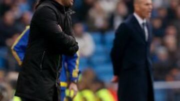 Abelardo, en el Bernab&eacute;u.