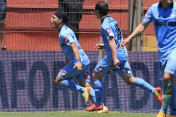 8. Manuel Villalobos se ubica octavo con 9 goles en el Torneo de Apertura.