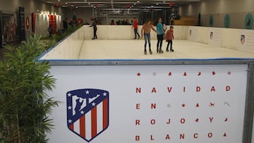 Navidad rojiblanca: pista de patinaje dentro del Wanda Metropolitano
