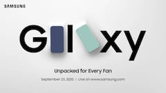 El Samsung Galaxy S20 Fan Edition se presentará el 23 de septiembre
