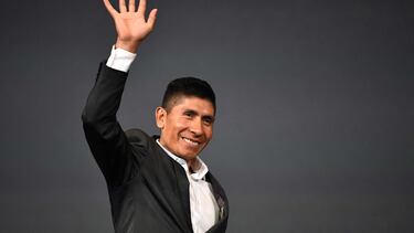 Nairo Quintana, durante el acto de presentación del Tour de Francia 2022.