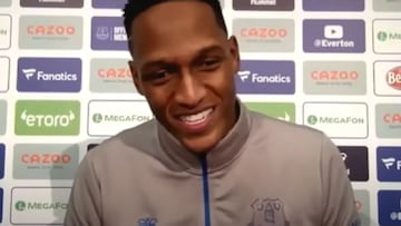 Yerry Mina habla de sus nervios cuando conoció a James y Falcao