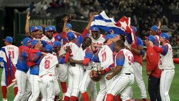 La novena cubana se repuso de la desventaja inicial y terminó por vencer al cuadro de oceanía para asegurar su lugar en las semifinales, las cuales se disputarán en Miami.