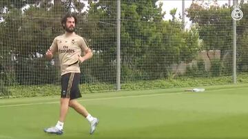 Aumenta la intensidad en el tercer entrenamiento del Madrid