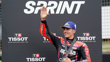 Maverick Viñales tras el esprint de Silverstone.
