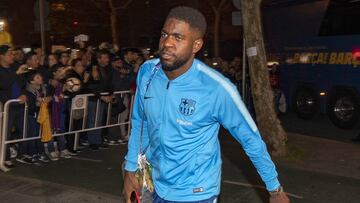 Umtiti acabó sin molestias y está disponible para la Copa