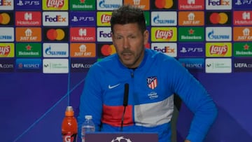 Simeone: "Es más justa la eliminatoria sin el valor doble de los goles en campo rival"