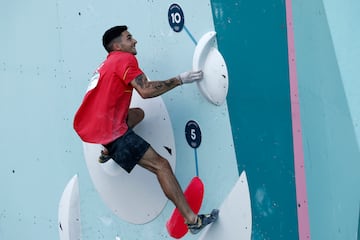 Finaliza la prueba de escalada, en la que Alberto Ginés logra una puntuación de 28.7, quedando en la posición 14ª a falta de la segunda parte de la semifinal el miércoles 7 de agosto.