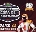 La XX Copa de España de fútbol americano, sin equipos