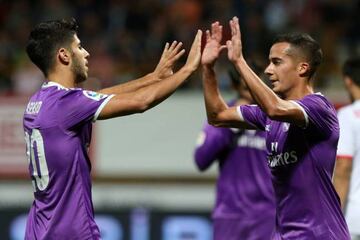 Asensio, on target in his Copa del Rey debut against Cultural Leonesa.