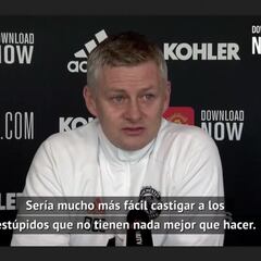 Solskjaer se postula rotundamente en contra del racismo en redes sociales