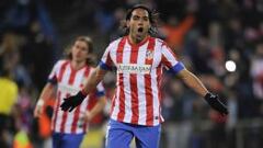 Falcao Garc&iacute;a anot&oacute; 70 goles en su etapa con el Atl&eacute;tico de Madrid.