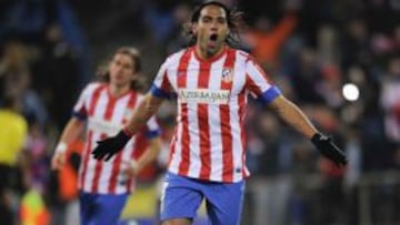 Falcao García anotó 70 goles en su etapa con el Atlético de Madrid.