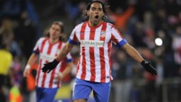 Falcao Garc&iacute;a anot&oacute; 70 goles en su etapa con el Atl&eacute;tico de Madrid.