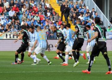 El Málaga podría encontrarse con el Córdoba en la final por el ascenso,.