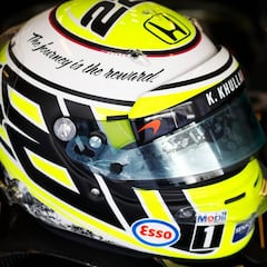 Button se despide con un casco que conmemora el de su título
