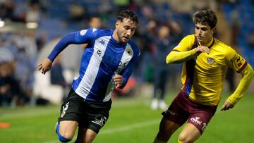 Samu Vázquez, con el Hércules.