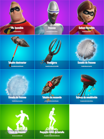 fortnite los increibles skins disney pixar