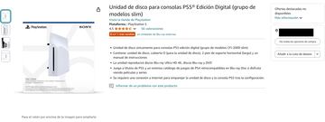 amazon unidad disco bluray ps5 pro slim playstation 5