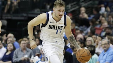 Luka Doncic, durante un partido con Dallas Mavericks.