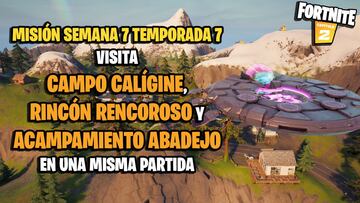 &iquest;D&oacute;nde est&aacute;n Campo Cal&iacute;gine, Rinc&oacute;n Rencoroso y Acampamiento Abadejo en Fortnite?