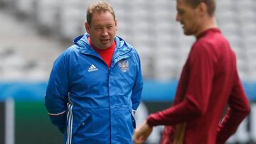 El seleccionador ruso, Slutski.