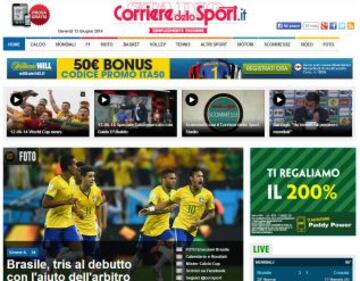 Portadas de la prensa extranjera