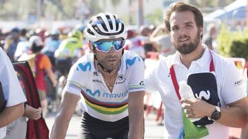 Alejandro Valverde en la Vuelta a España.