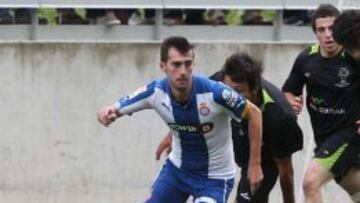 Arbilla, en el partido contra el combinado de Vall d&acute;Aran.
  
 