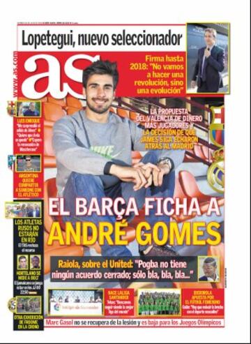 Las portadas de AS de julio