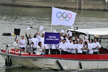 El equipo de refugiados, con 37 atletas, realiza su tercera participacin.