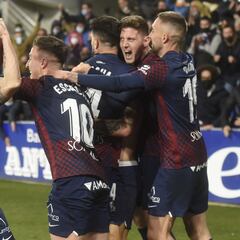 Escriche y Seoane, la nueva delantera del Huesca