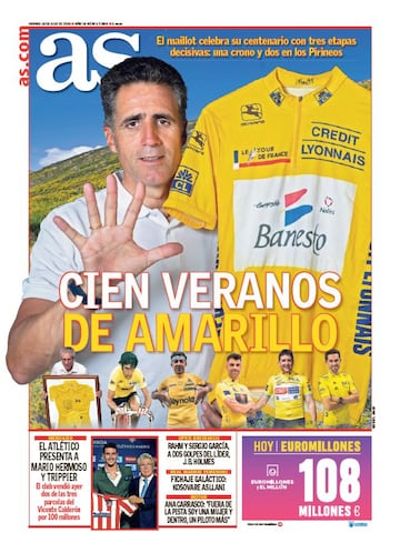 Las portadas de AS de julio