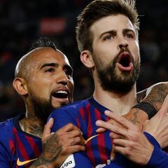 "Juegas contra cojos": Piqué molesta a Vidal por el Scudetto