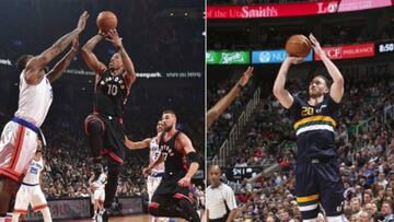 DeMar DeRozan y Gordon Hayward, reyes esta semana