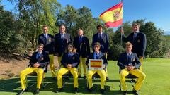 Equipo español de golf masculino.