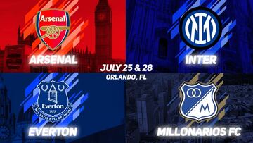 Orlando será la sede de la séptima edición de la Florida Cup, que se llevará a cabo del próximo 25 al 28 de julio, con Arsenal, Everton, Inter de Milán y Millonarios como participantes.