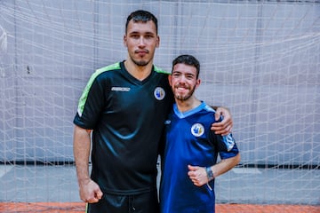 Víctor González y Rubén García, dos de los tres jugadores que han hecho 'doblete'.