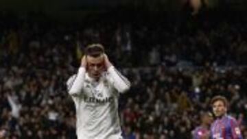 Bale celebró así el gol.