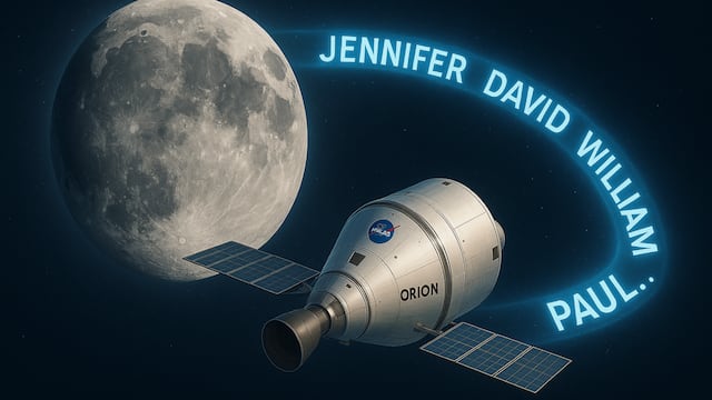 Your name could ride aboard NASA’s Artemis II mission as it loops around the Moon in 2026.