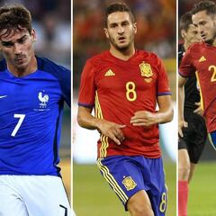 7 atléticos tuvieron minutos en la primera jornada internacional