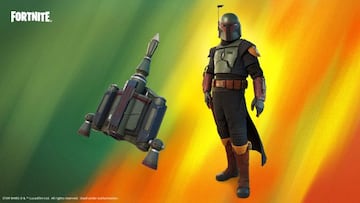 Arte oficial del skin Boba Fett en Fortnite