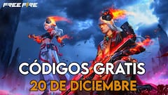 Free Fire | Códigos de hoy sábado 20 de diciembre de 2025: recompensas gratis