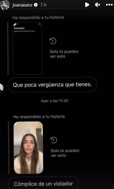 Joana Sanz denuncia insultos y amenazas por Instagram