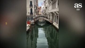 Así de desoladas lucen las calles de Venecia por el Coronavirus